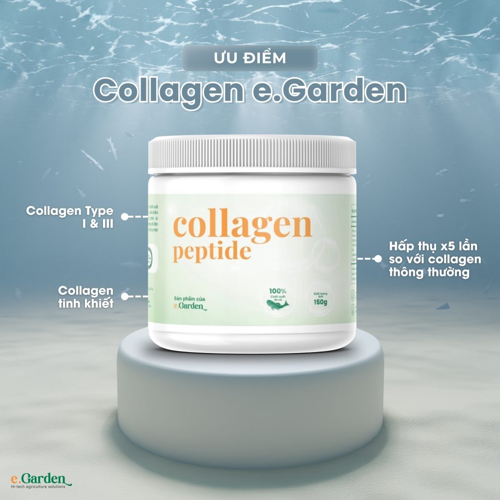 Ưu điểm collagen peptide e.Garden 