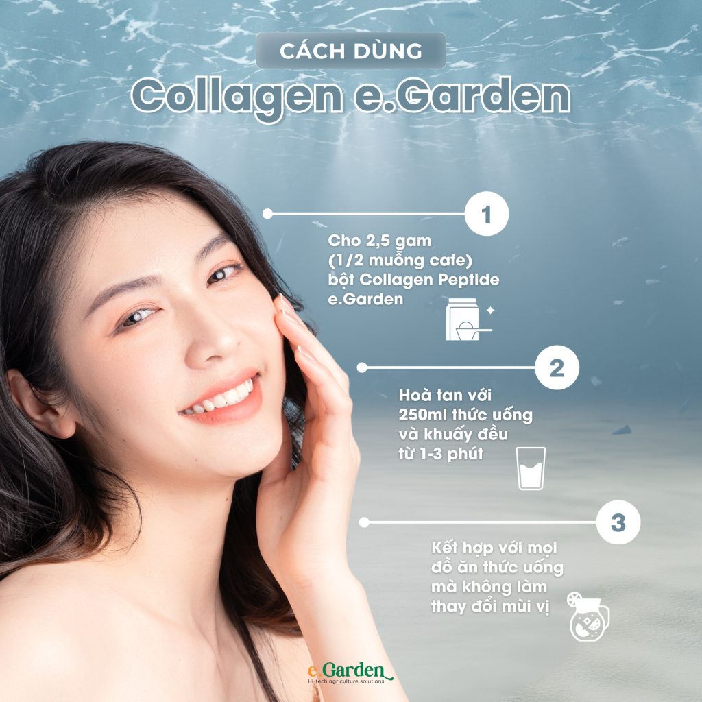 Cách dùng Collagen e.Garden 
